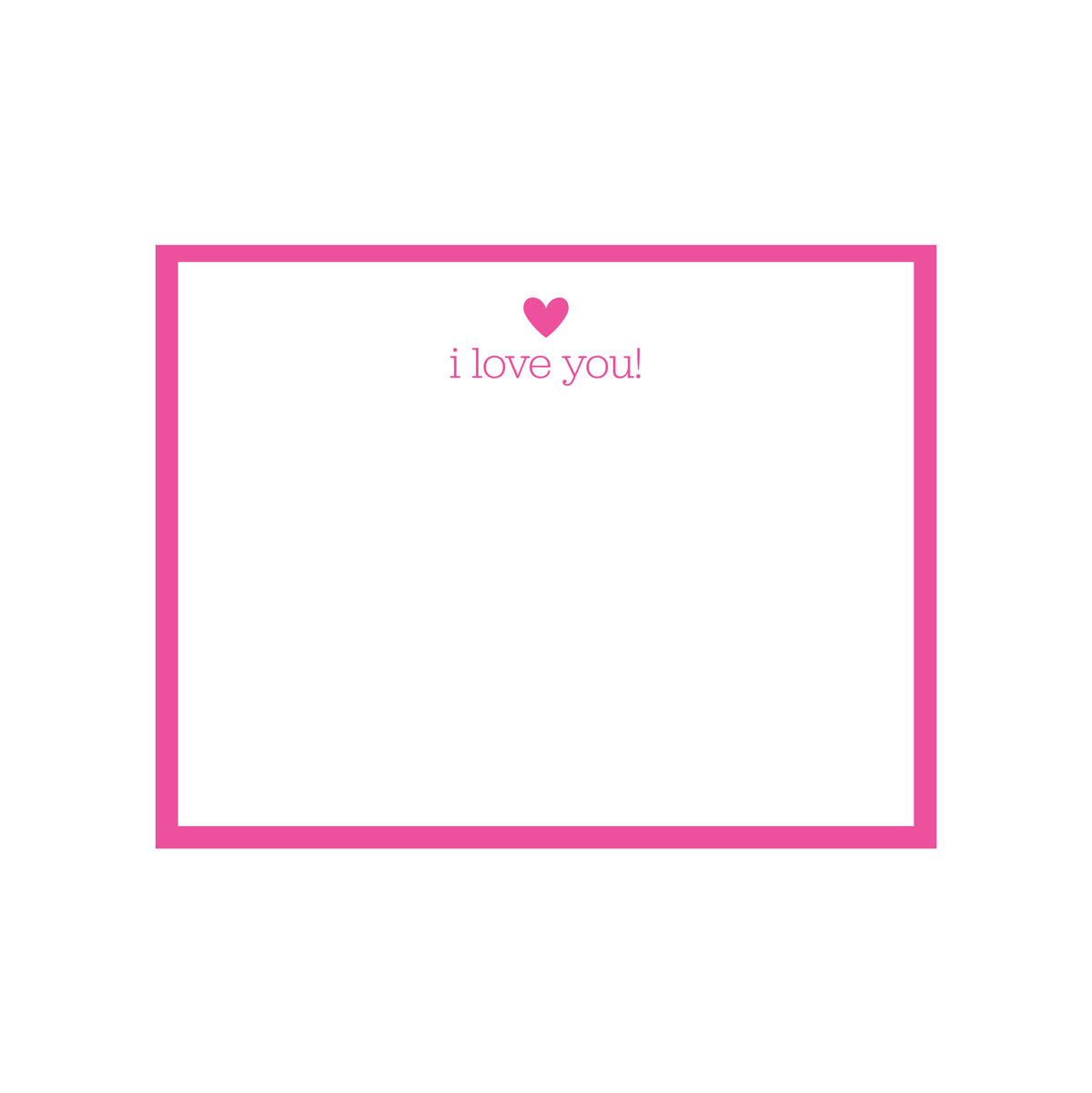I LOVE YOU! FLAT NOTES