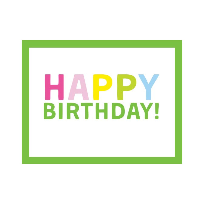 HAPPY BIRTHDAY FOLDOVER NOTES