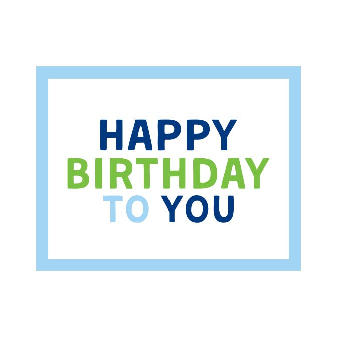 HAPPY BIRTHDAY TO YOU FOLDOVER NOTES