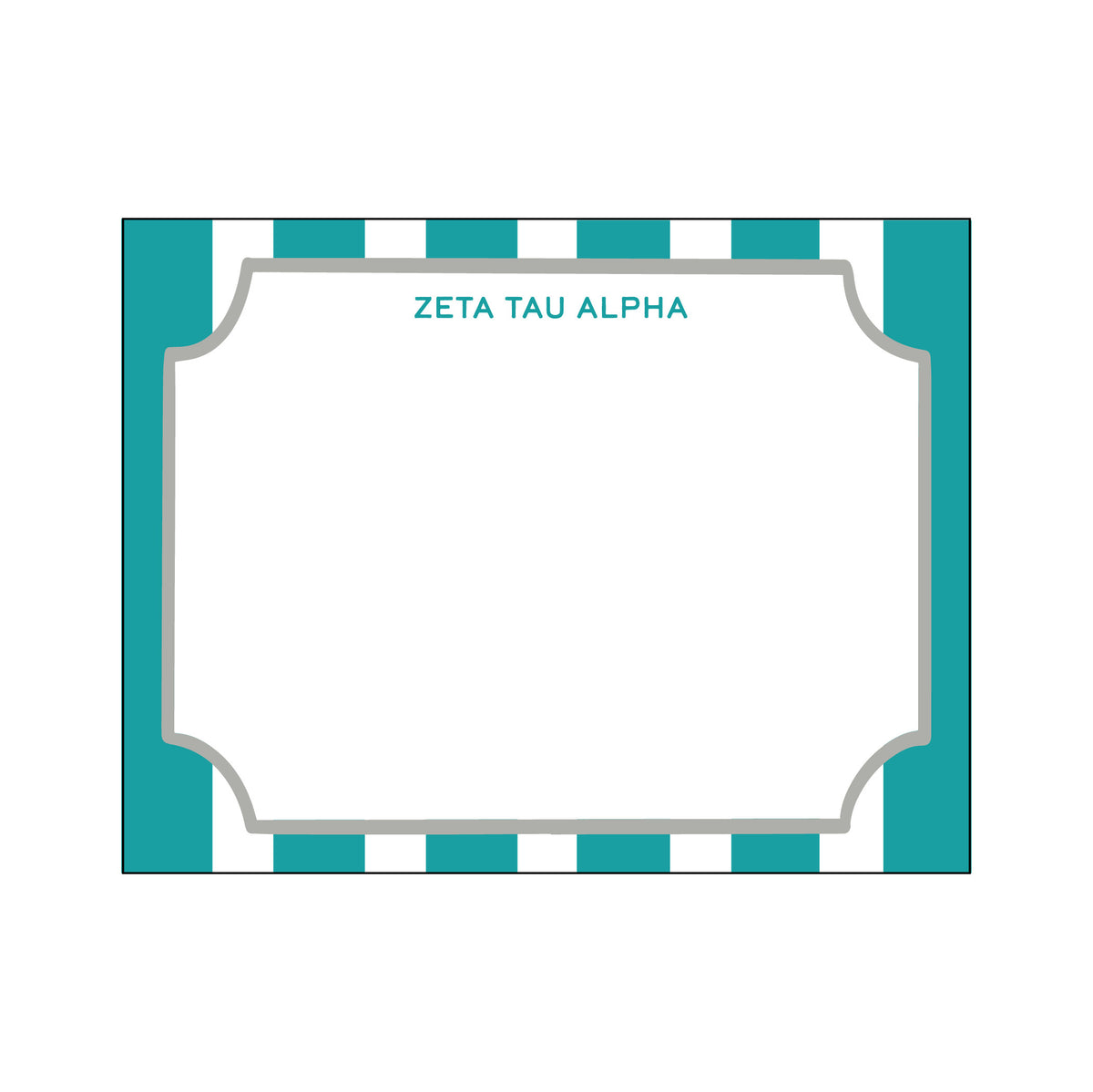 GREEK CABANA STRIPE FLAT NOTES