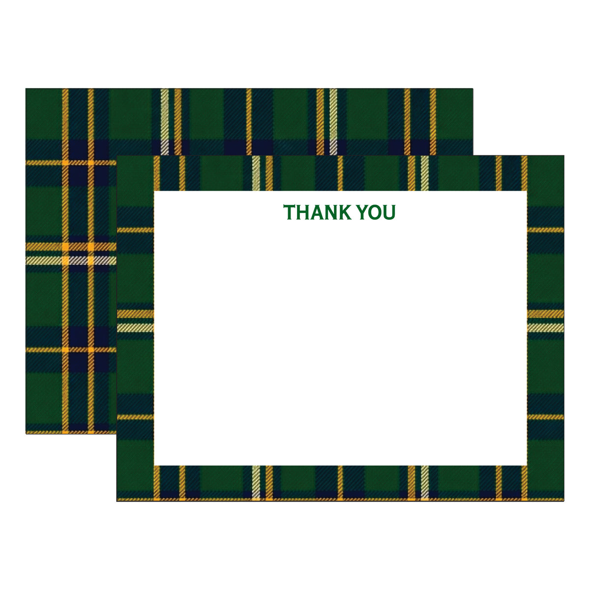 IRISH PLAID THANK YOU FLAT NOTES