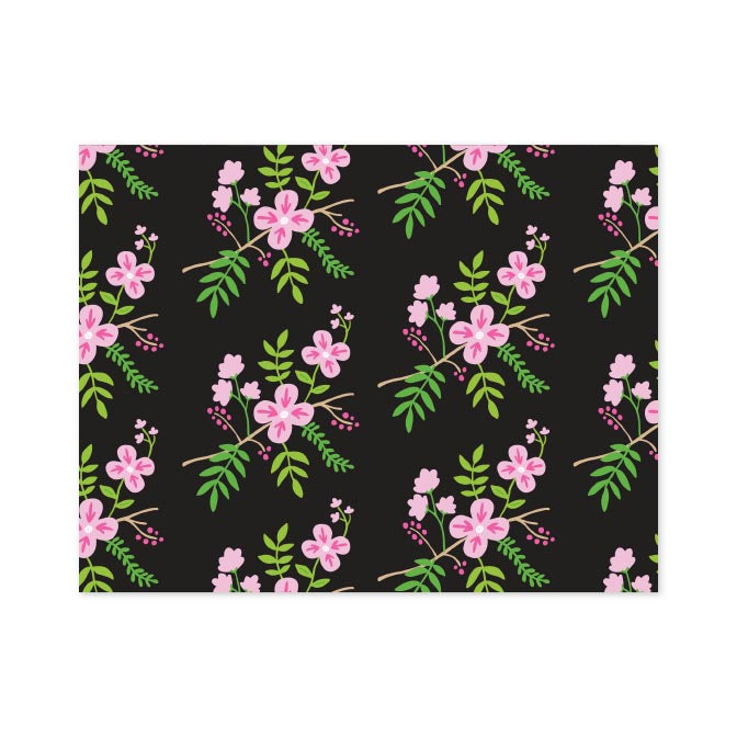 FLORAL FOLDOVER NOTES
