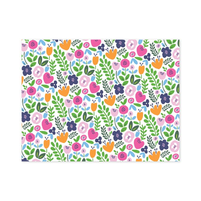 FLORAL FOLDOVER NOTES