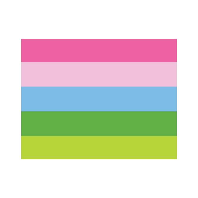 STRIPED FOLDOVER NOTES
