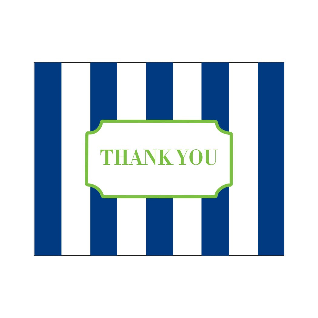 CABANA STRIPE THANK YOU FOLDOVER NOTES