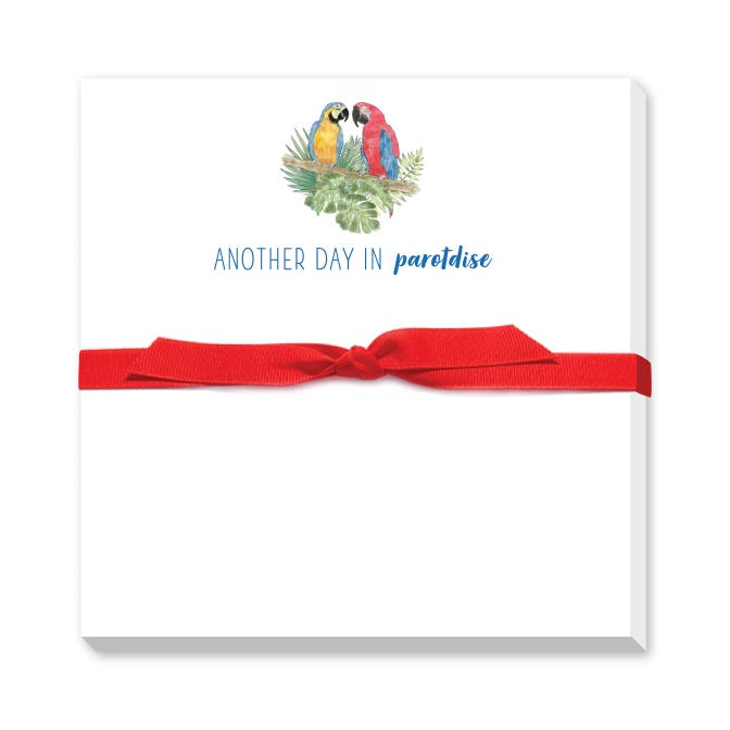 ANOTHER DAY IN PAROT-DISE DOODLE NOTEPAD