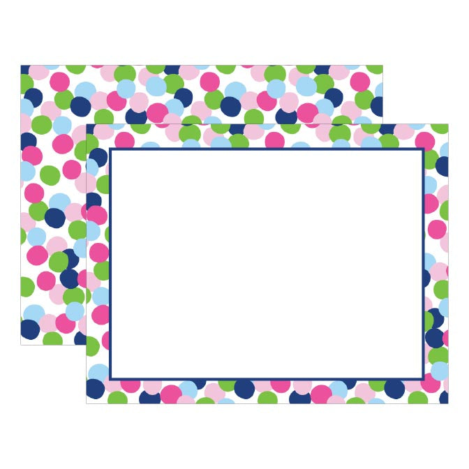 CONFETTI DOTS FLAT NOTES
