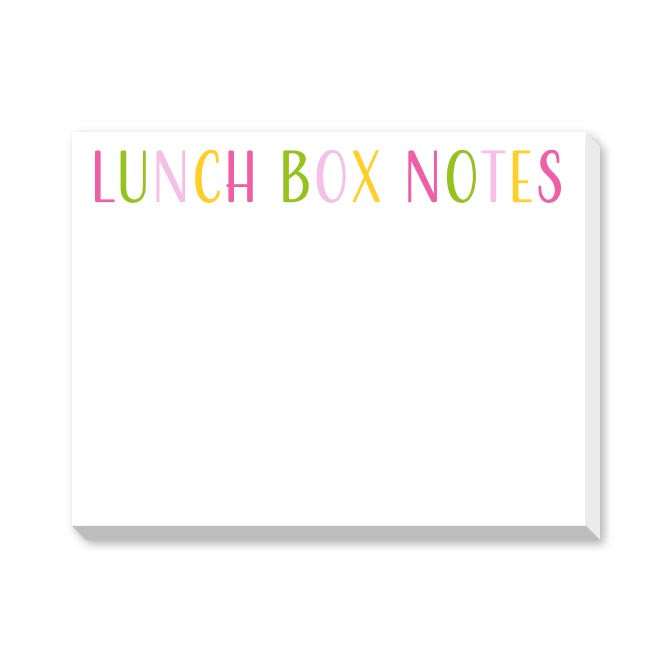 LUNCH BOX NOTE DITTIE NOTEPADS