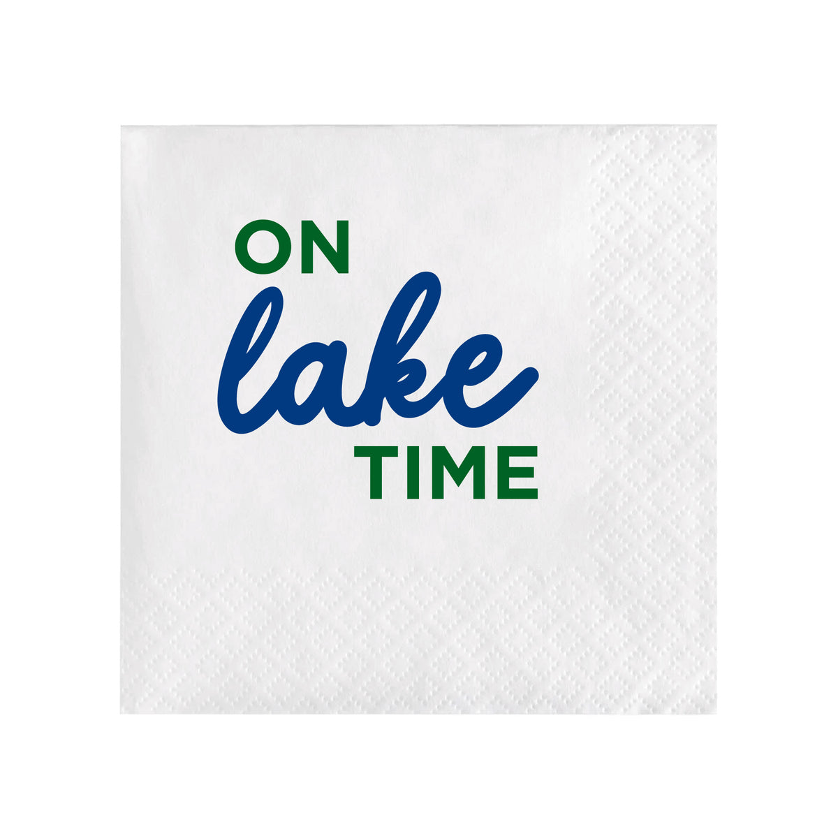 ON LAKE TIME COCKTAIL NAPKINS