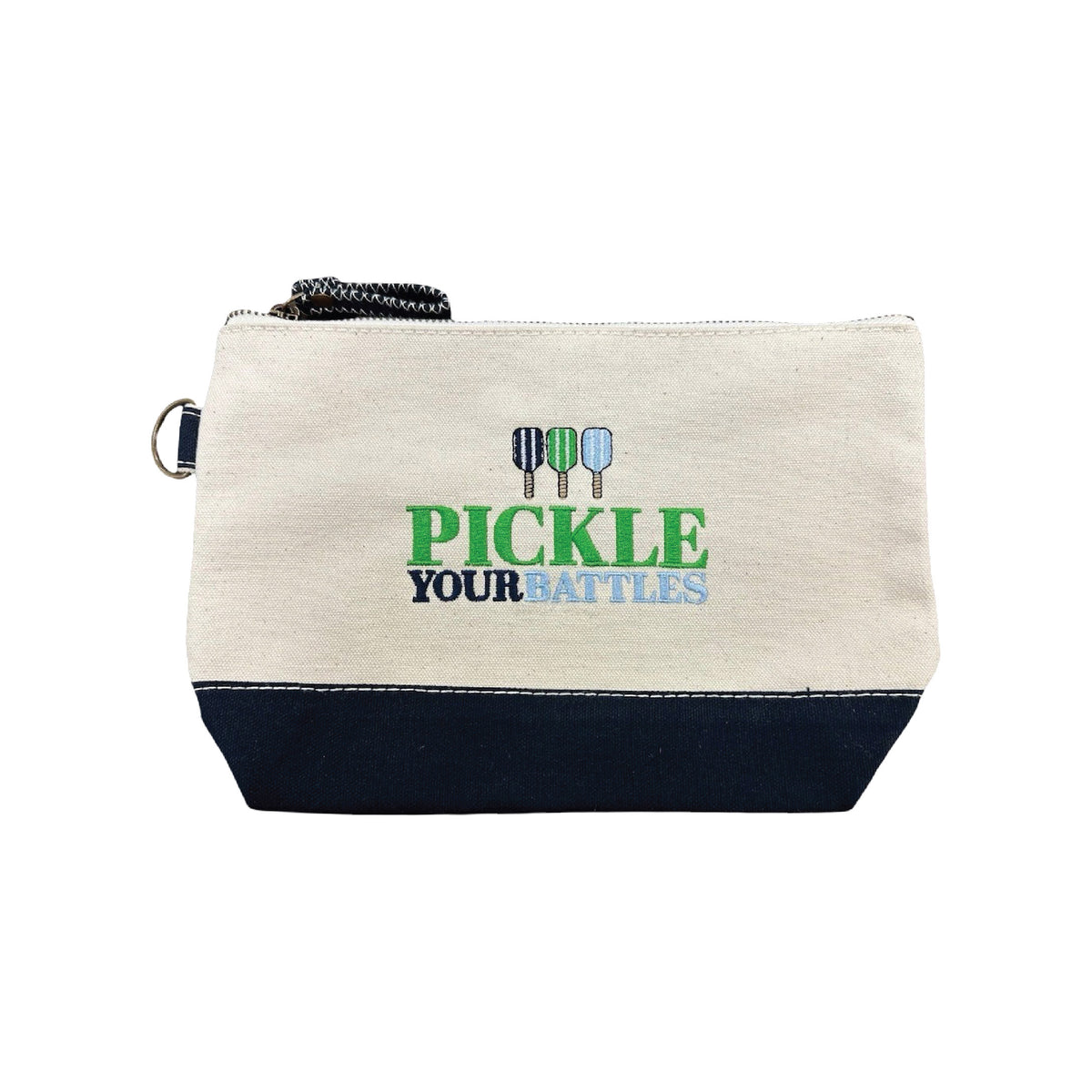 PICKLEBALL EMBROIDERED COSMETIC BAGS