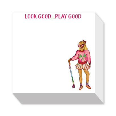 LOOK GOOD... PLAY GOOD FASHIONISTA CHUBBIE NOTEPAD
