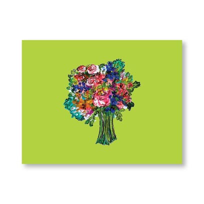 FLOWER BOUQUET FOLDOVER NOTES