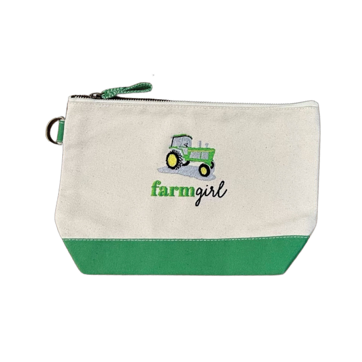 FARM GIRL EMBROIDERED COSMETIC BAG