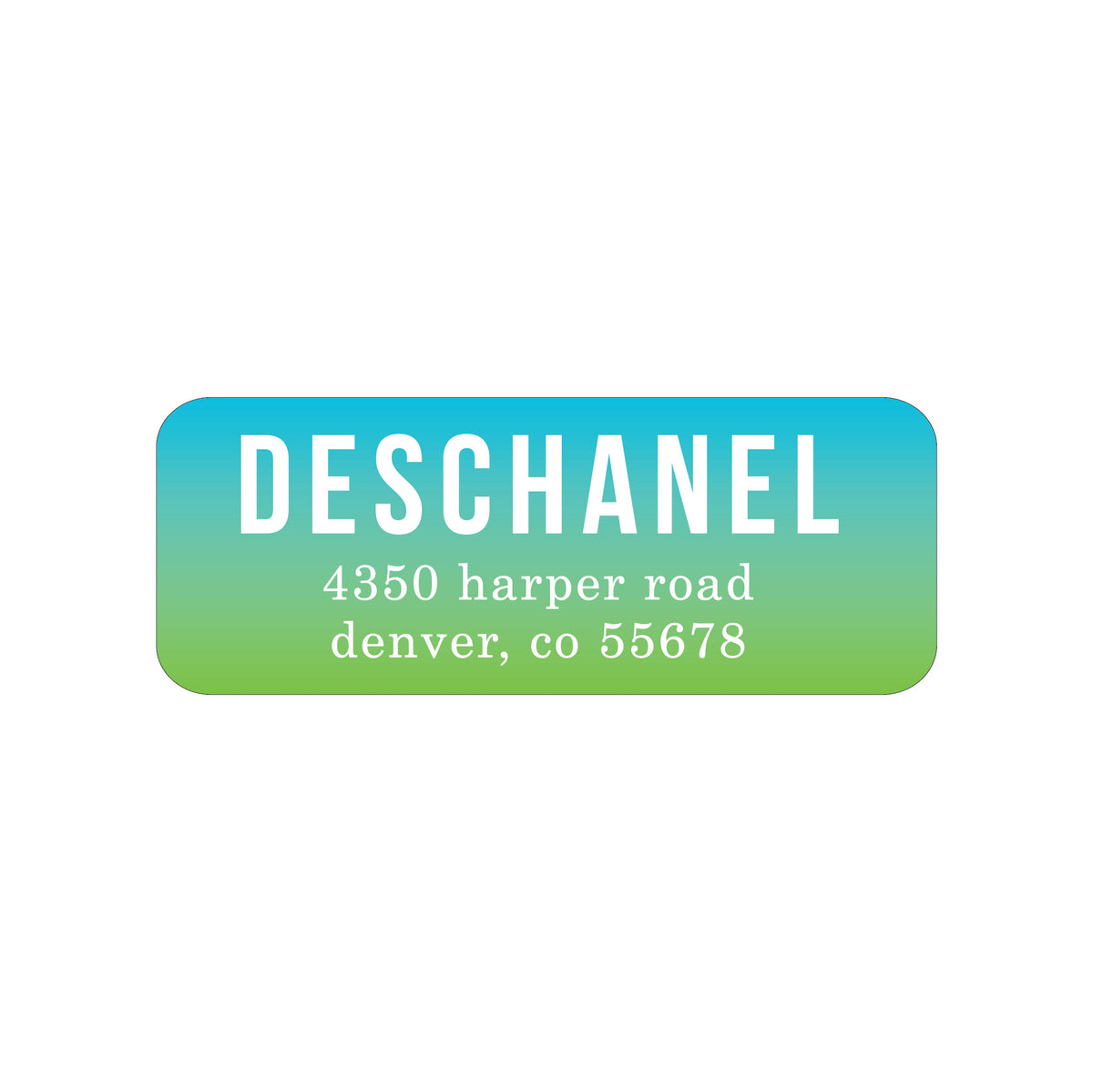 OMBRÉ PERSONALIZED ADDRESS LABELS