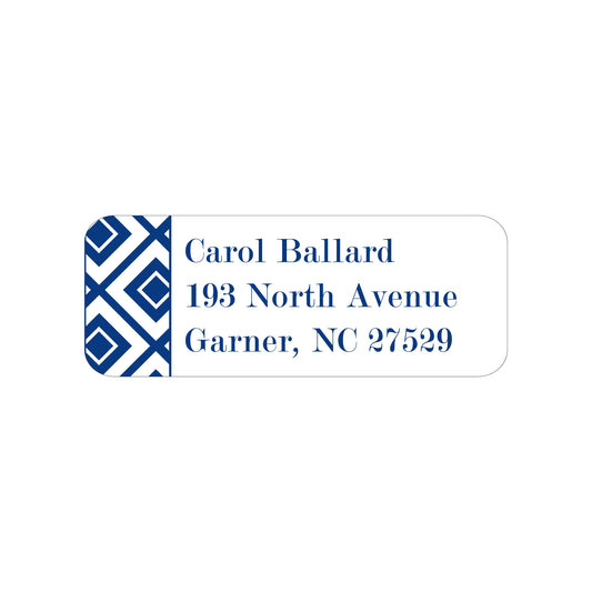 GEOMETRIC PATTERN PERSONALIZED ADDRESS LABELS