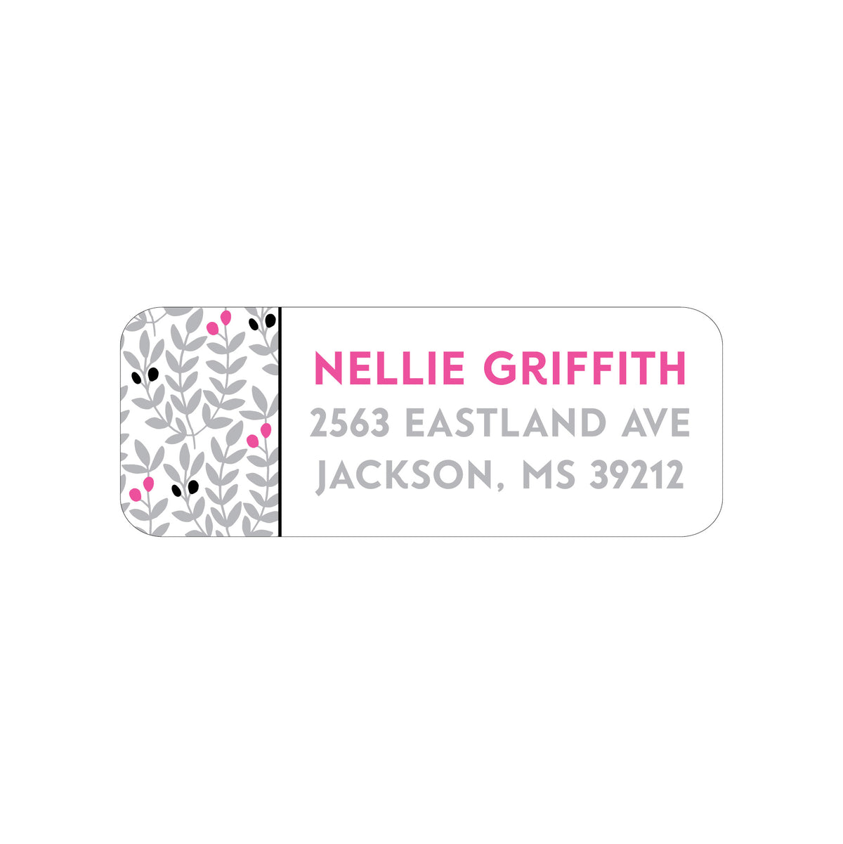 PATTERN PERSONALIZED ADDRESS LABELS