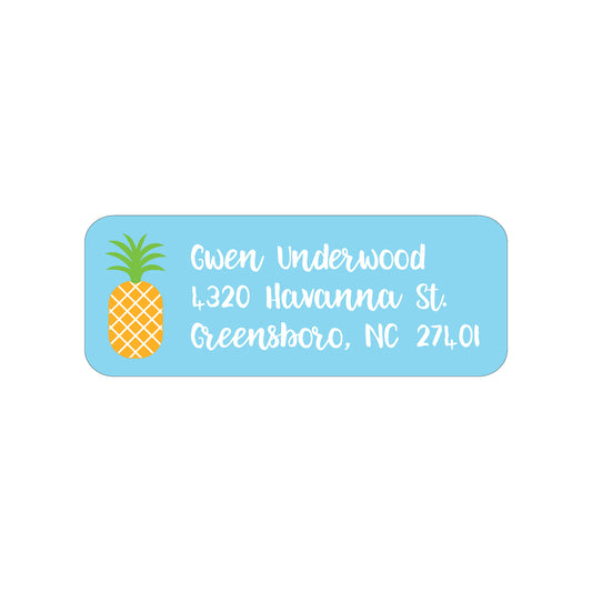 PINEAPPLE PERSONALIZED ADDRESS LABELS