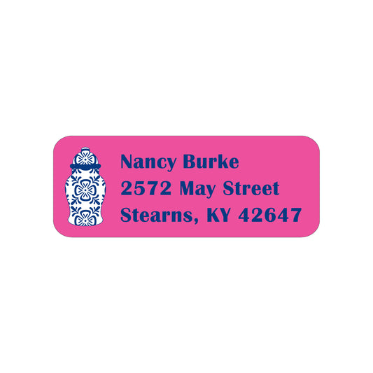 GINGER JAR PERSONALIZED ADDRESS LABELS