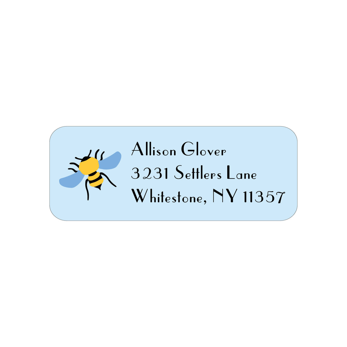 BEE PERSONALIZED ADDRESS LABELS