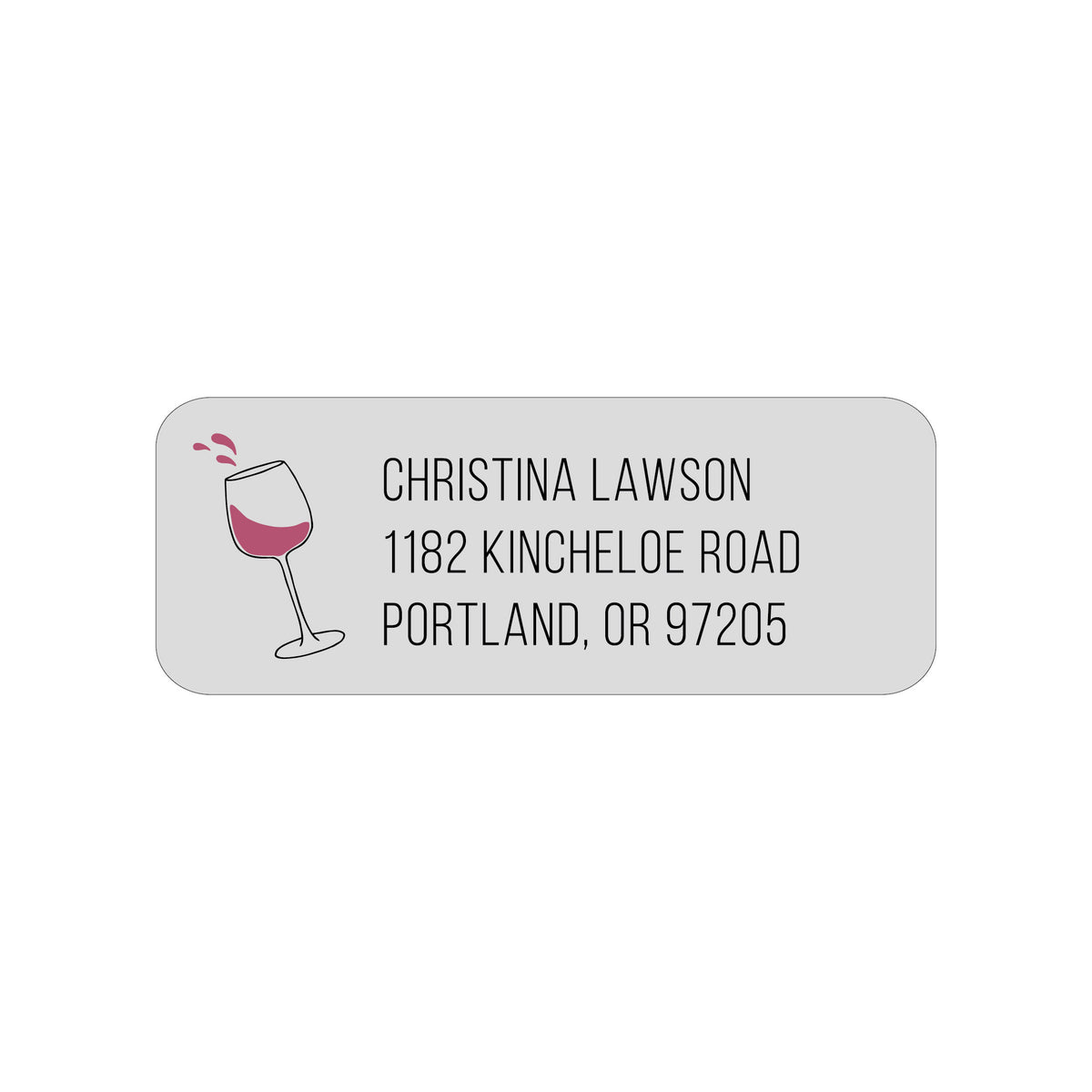 WINE PERSONALIZED ADDRESS LABELS