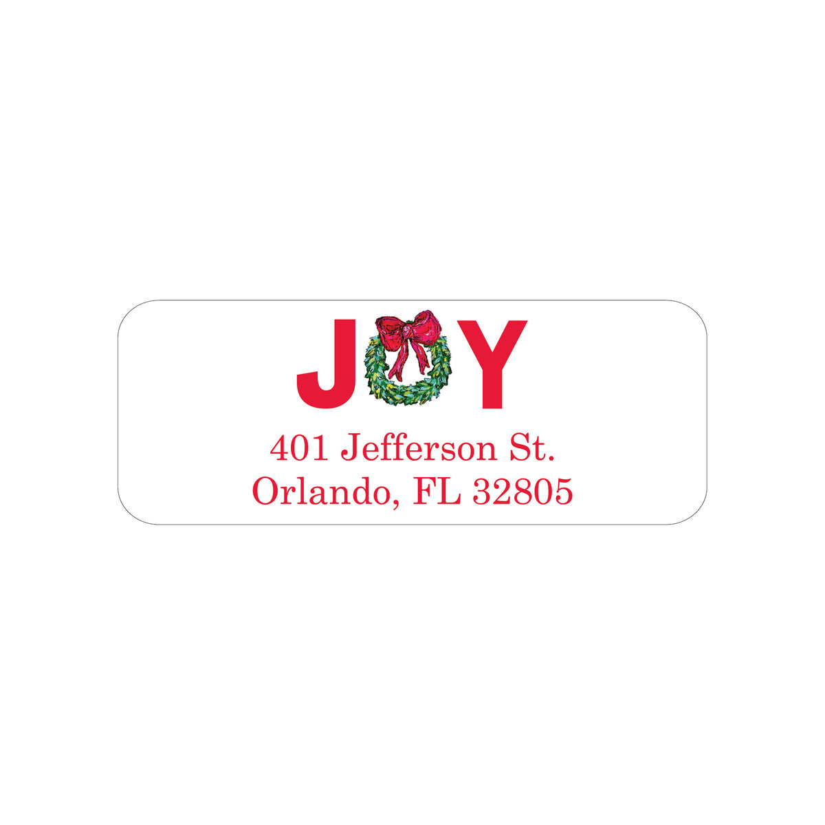 CHRISTMAS PERSONALIZED ADDRESS LABELS
