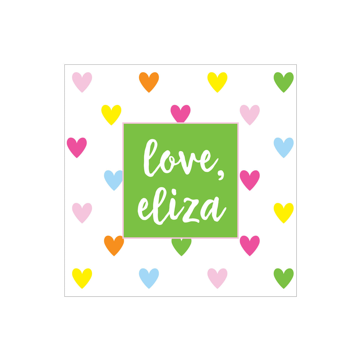 COLORFUL PATTERN PERSONALIZED SQUARE GIFT STICKERS