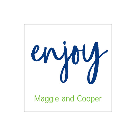 SIMPLE PERSONALIZED SQUARE GIFT STICKERS