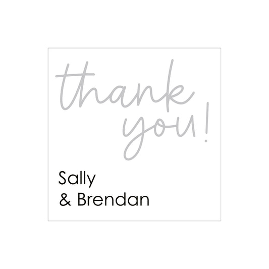 SIMPLE PERSONALIZED SQUARE GIFT STICKERS