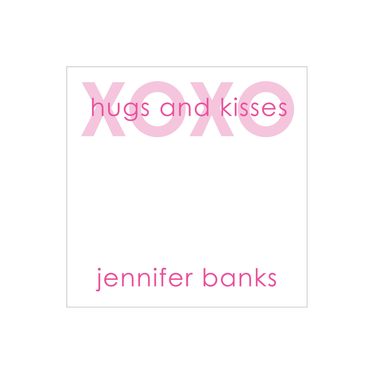 LAYERED TEXT PERSONALIZED SQUARE GIFT STICKERS