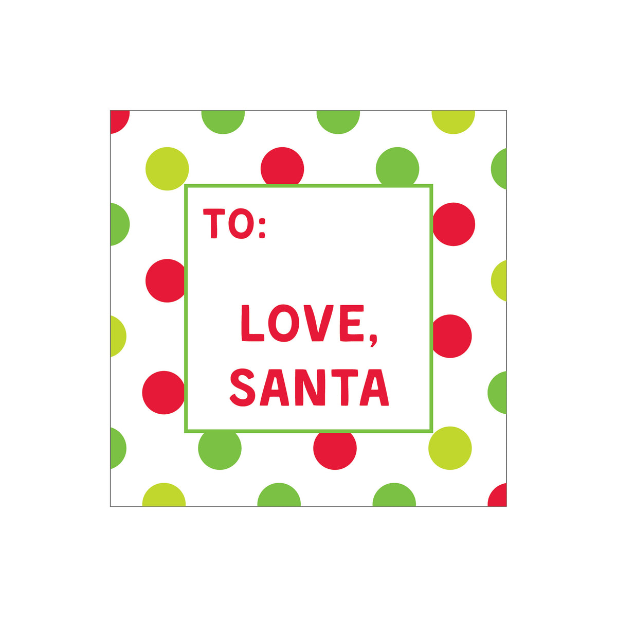 HOLIDAY PERSONALIZED SQUARE GIFT STICKERS