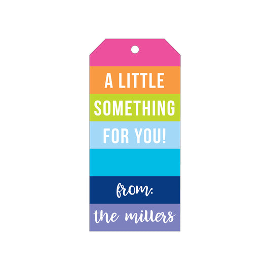 RAINBOW STRIPE PERSONALIZED GIFT TAGS