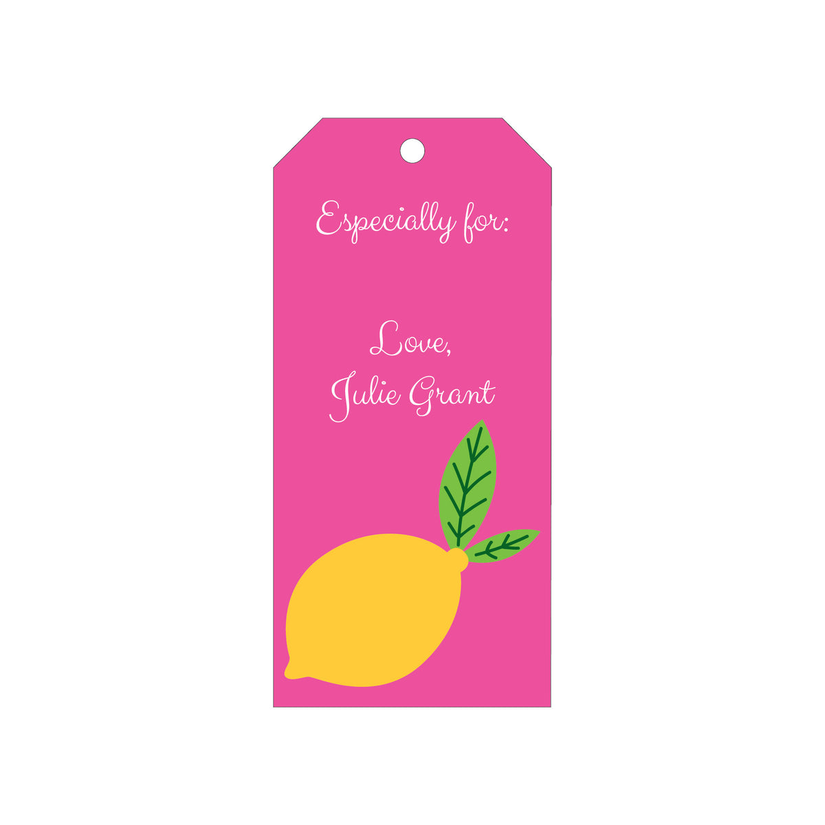 LEMON PERSONALIZED GIFT TAGS