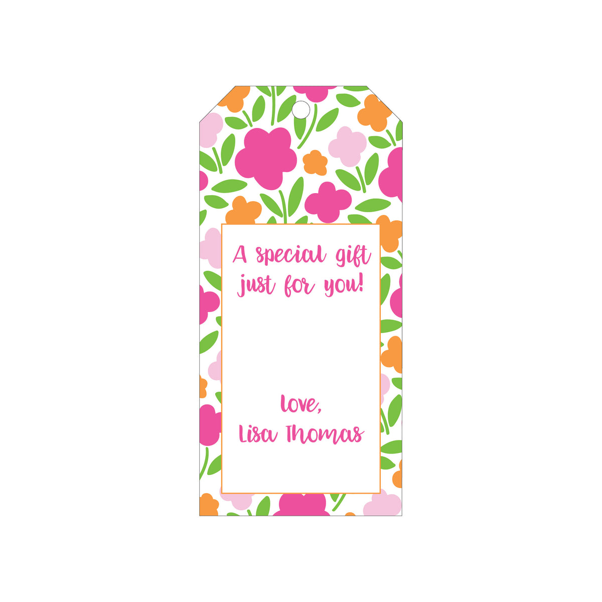 PATTERNED PERSONALIZED GIFT TAGS