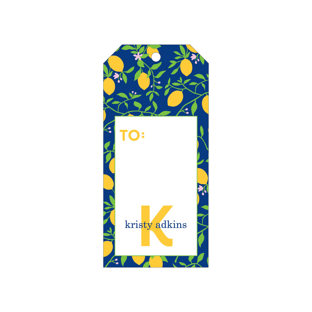 PATTERNED PERSONALIZED GIFT TAGS