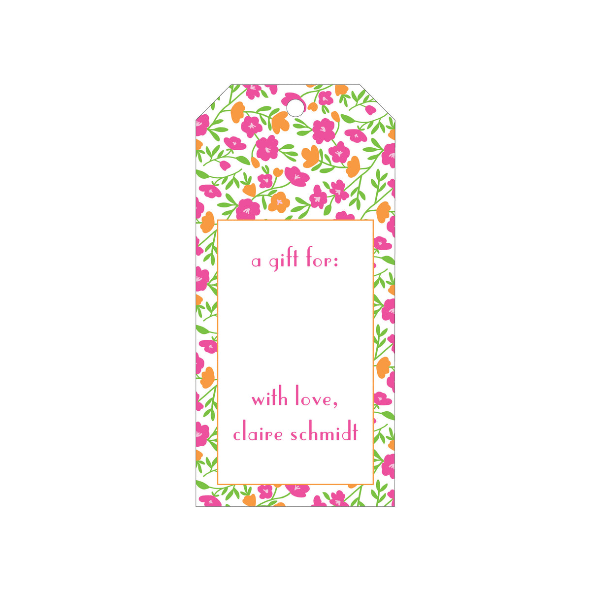 PATTERNED PERSONALIZED GIFT TAGS