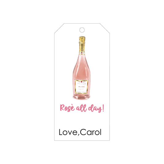 ROSÉ ALL DAY! PERSONALIZED GIFT TAGS