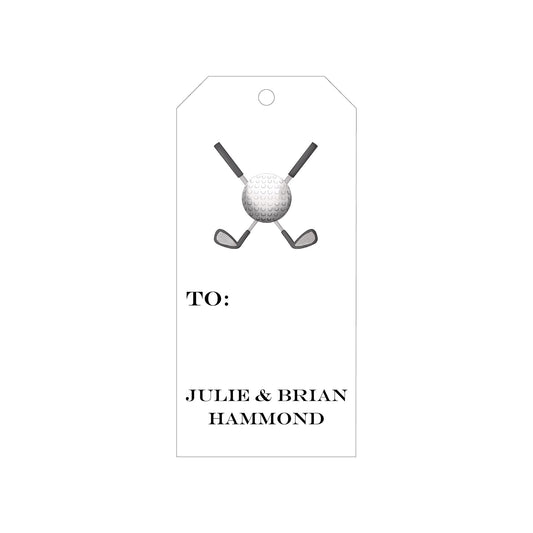 GOLF PERSONALIZED GIFT TAGS