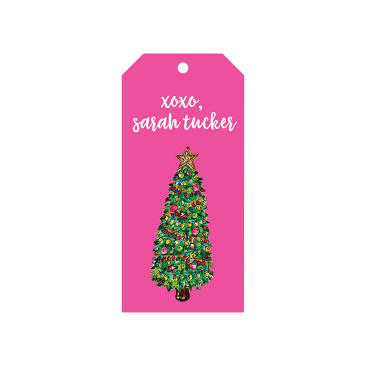 CHRISTMAS TREE PERSONALIZED HOLIDAY GIFT TAGS