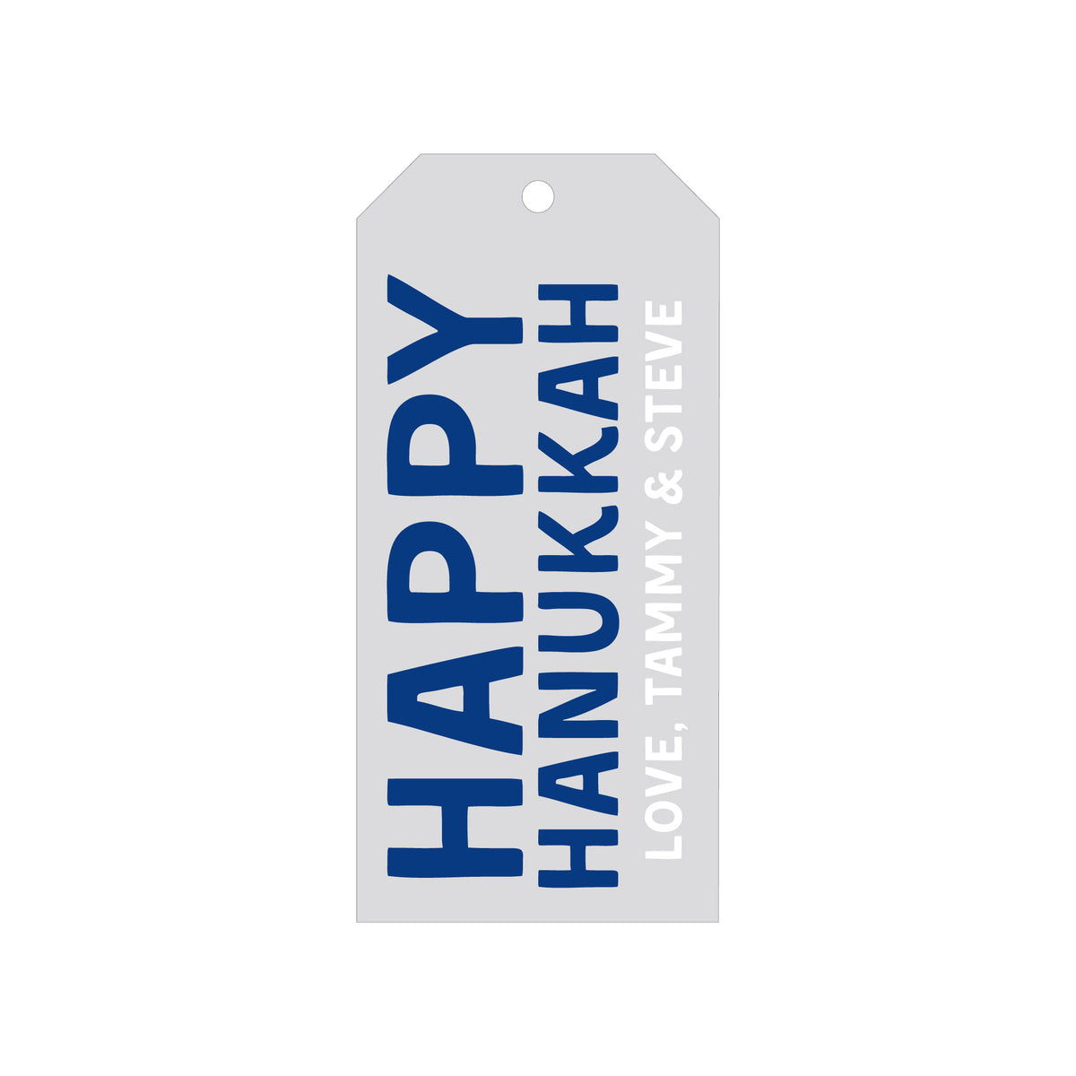 HAPPY HANUKKAH PERSONALIZED HANUKKAH GIFT TAGS