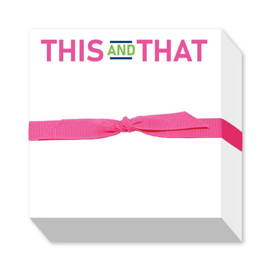 THIS AND THAT CHUBBIE NOTEPAD
