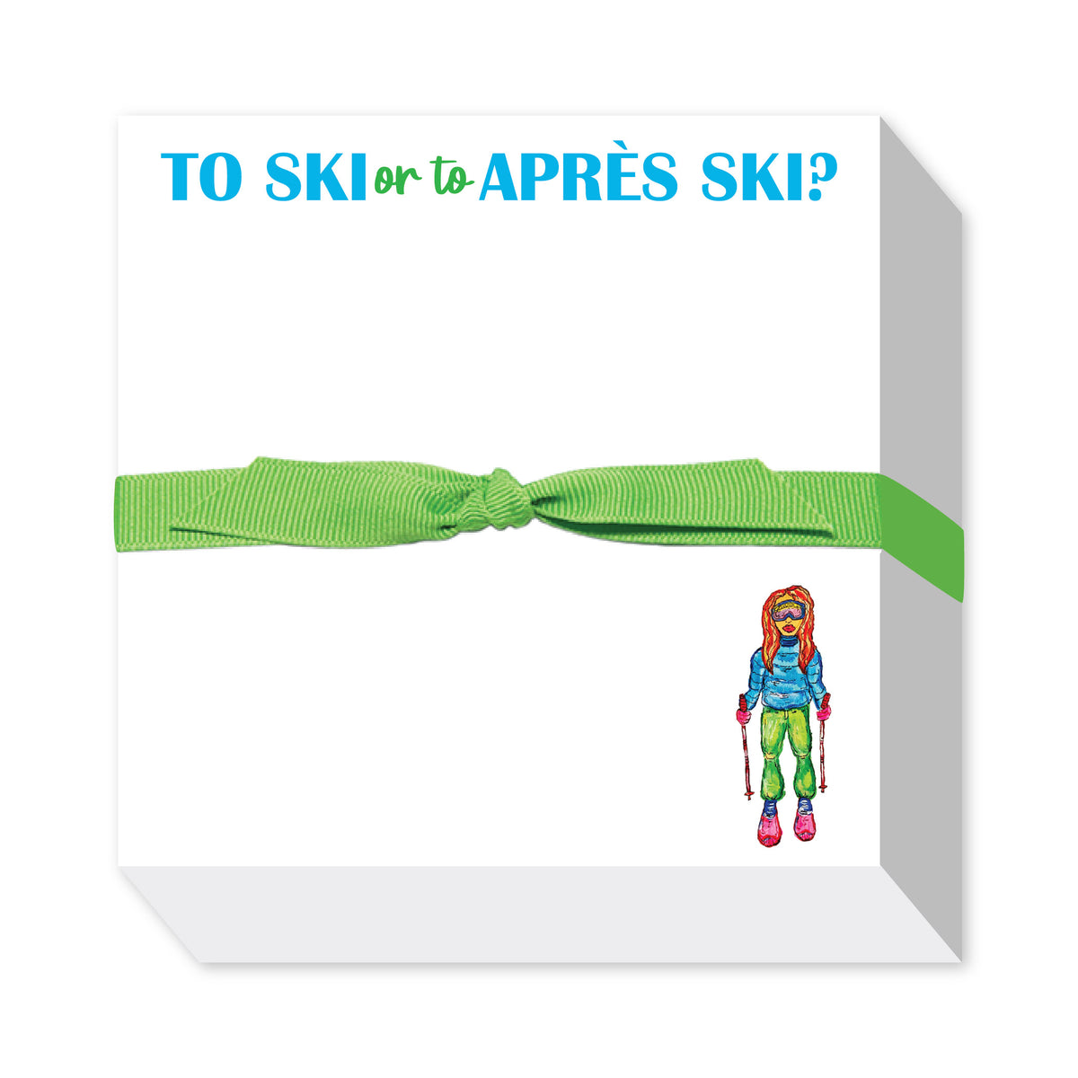 SKIING CHUBBIE NOTEPAD