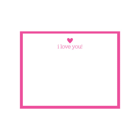 I LOVE YOU! FLAT NOTES