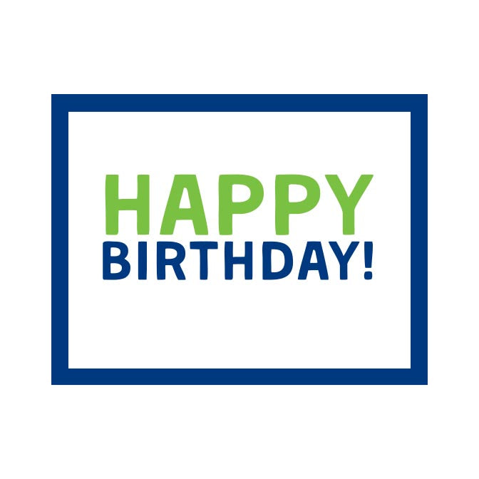 HAPPY BIRTHDAY FOLDOVER NOTES