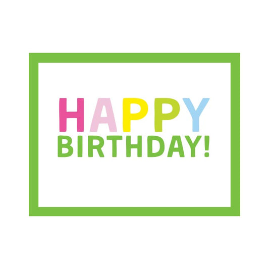 HAPPY BIRTHDAY FOLDOVER NOTES