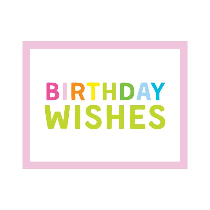 BIRTHDAY WISHES FOLDOVER NOTES
