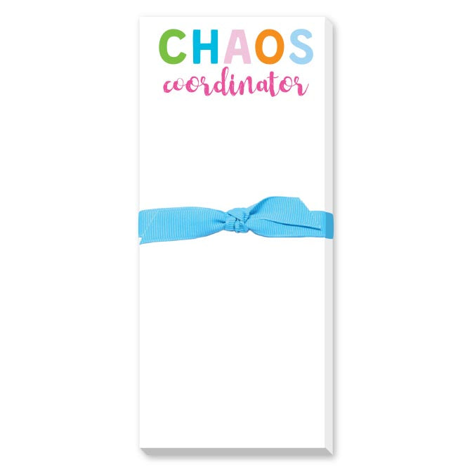 CHAOS COORDINATOR SKINNIE NOTEPAD