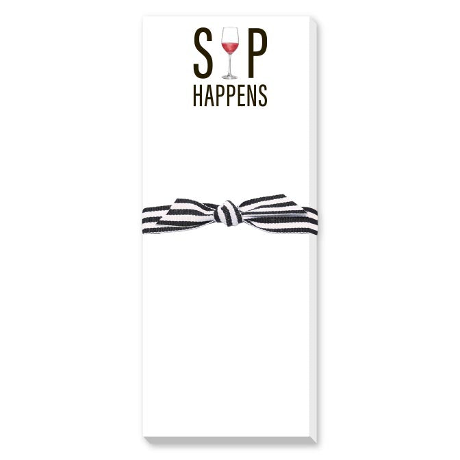 SIP HAPPENS SKINNIE NOTEPAD