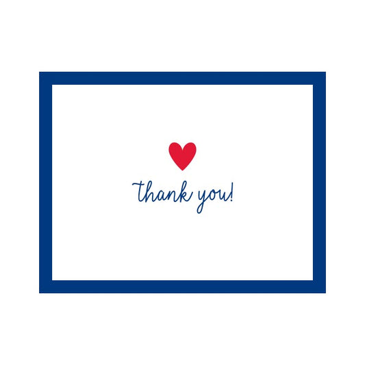 HEART THANK YOU FOLDOVER NOTES