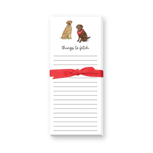THINGS TO FETCH SKINNIE NOTEPAD