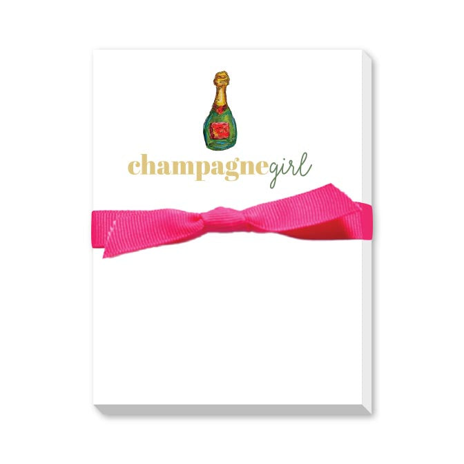 CHAMPAGNE GIRL MINI NOTEPAD